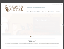 Tablet Screenshot of beavermotel.com